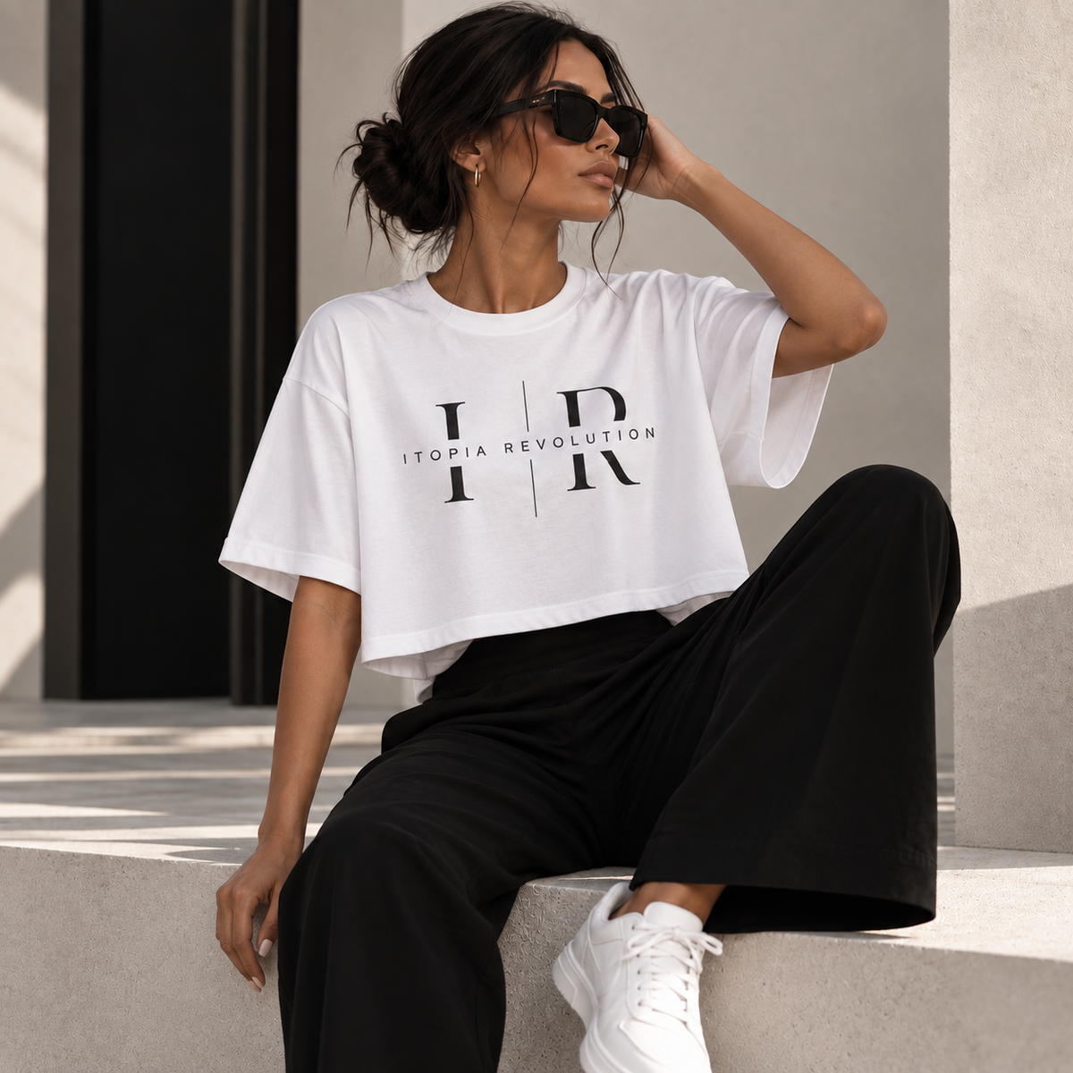 Stella by iTopia Revolution | Organic Cotton White T-Shirt — Short