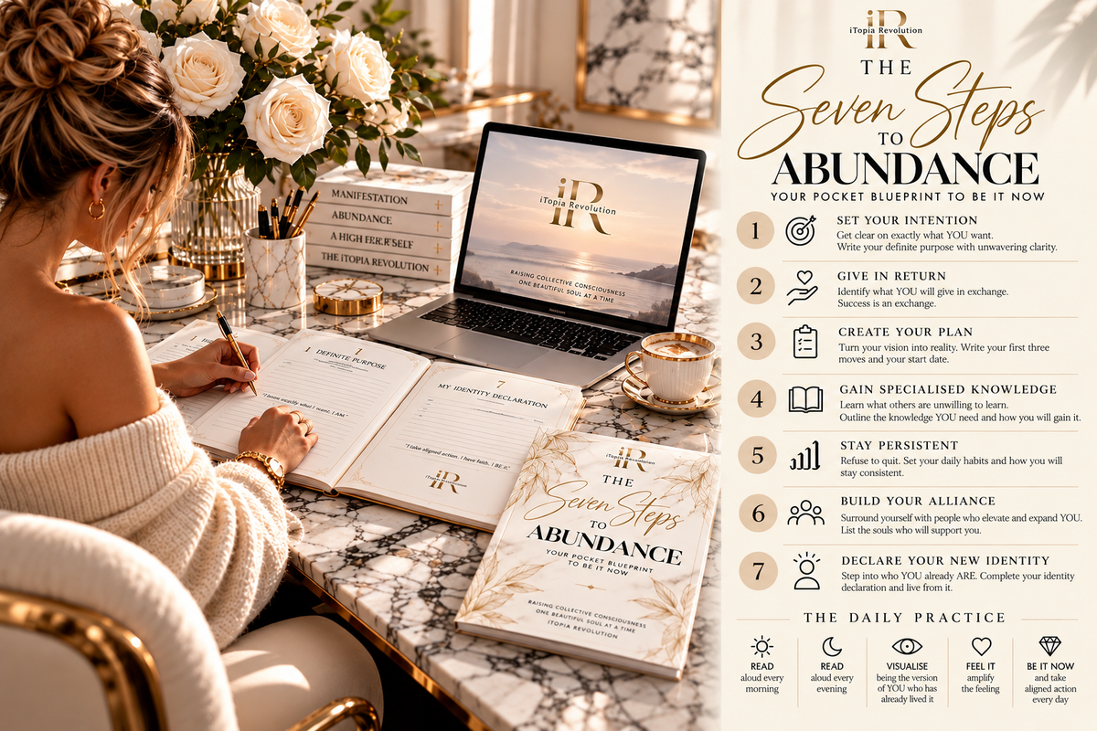 The Seven Steps to Abundance Workbook — Digital Printable Download